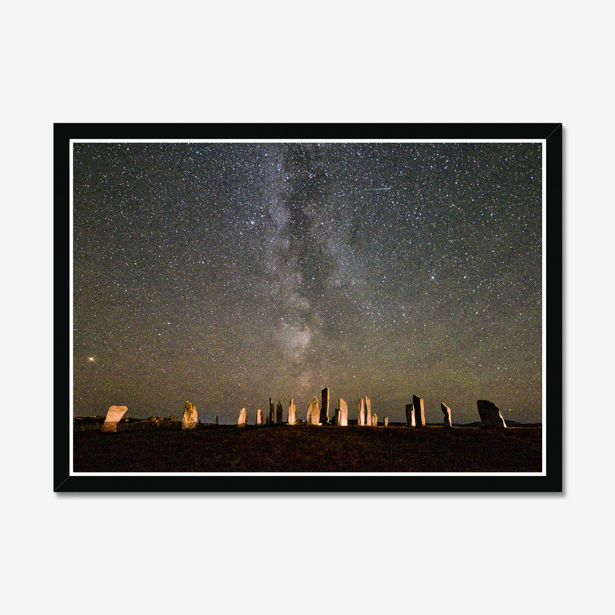 Callanish Standing Stones and the Milky Way Framed Print