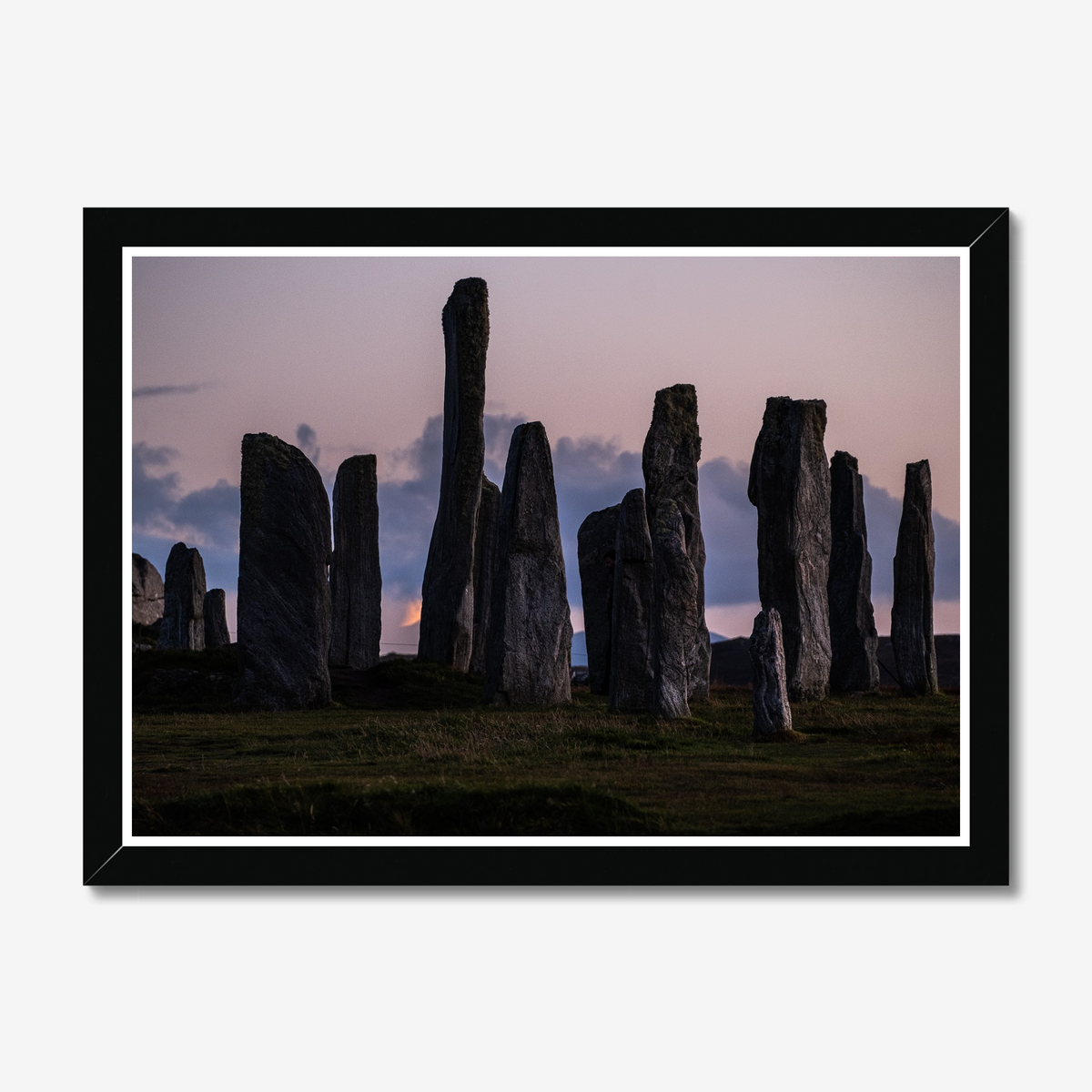 Callanish and the Southern Lunar Standstill moon - Framed print