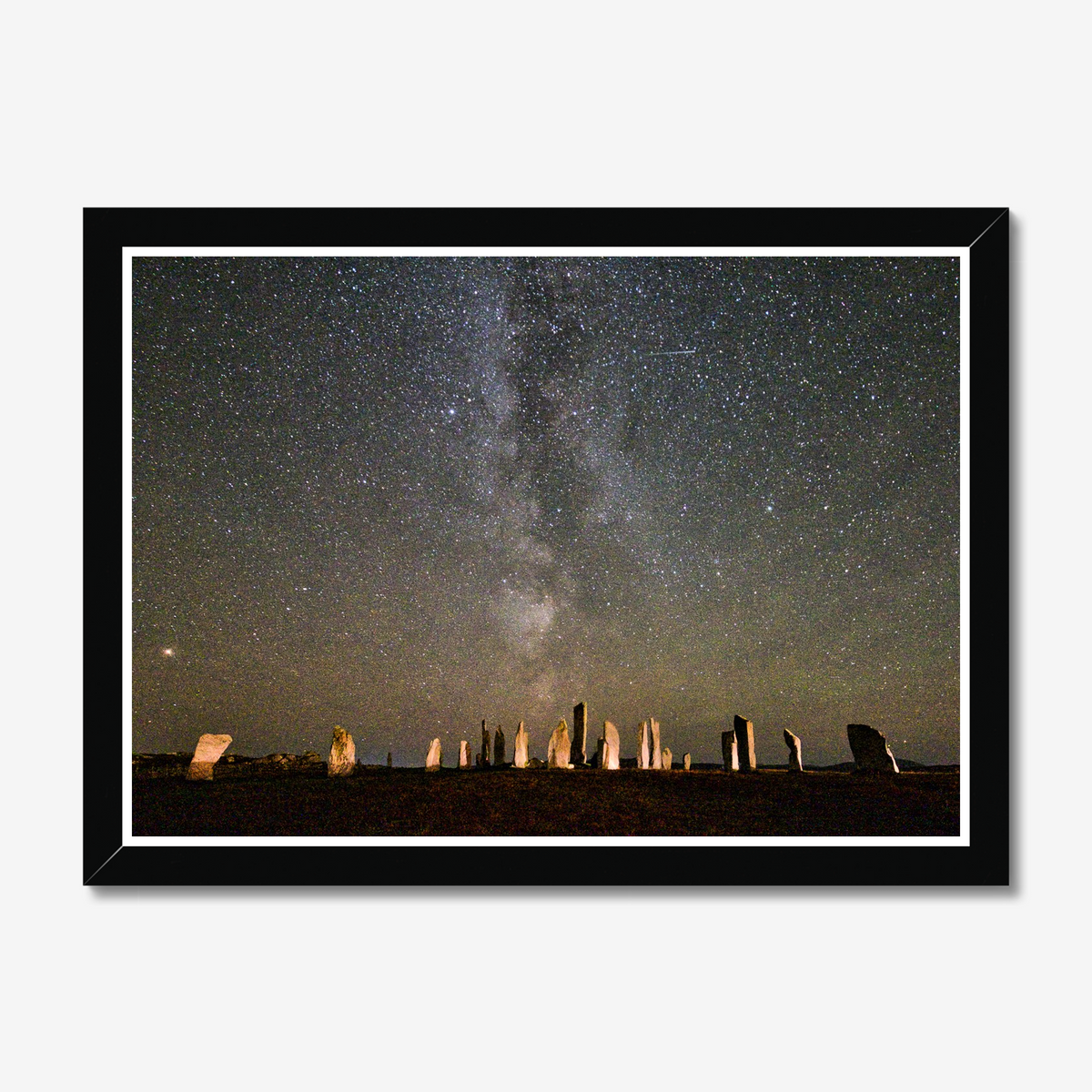 Callanish Standing Stones and the Milky Way Framed Print