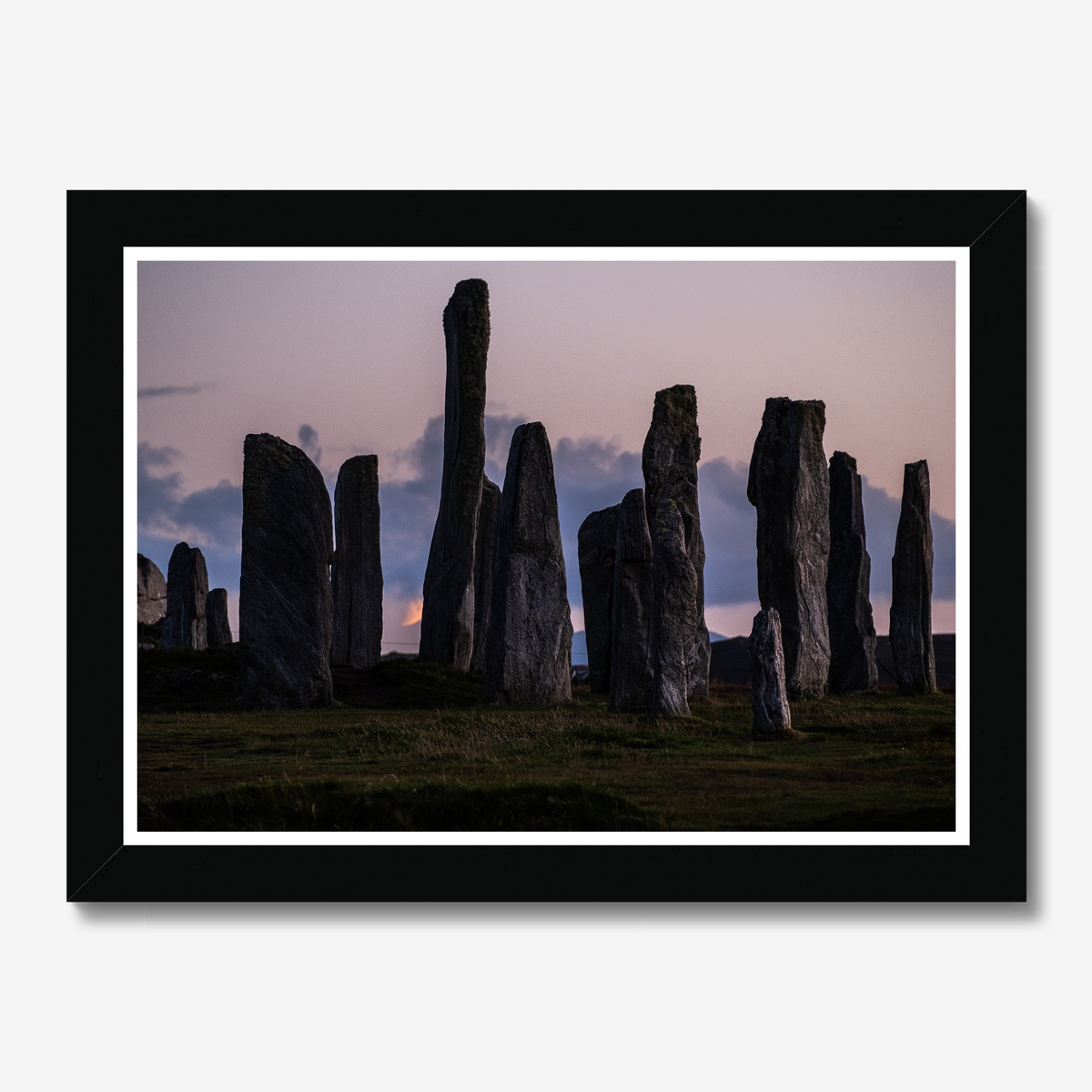 Callanish and the Southern Lunar Standstill moon - Framed print