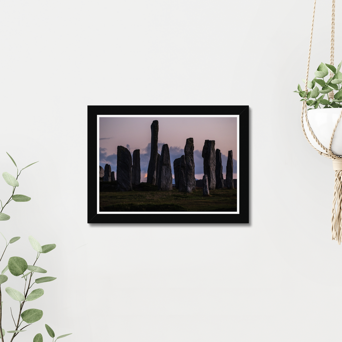 Callanish and the Southern Lunar Standstill moon - Framed print