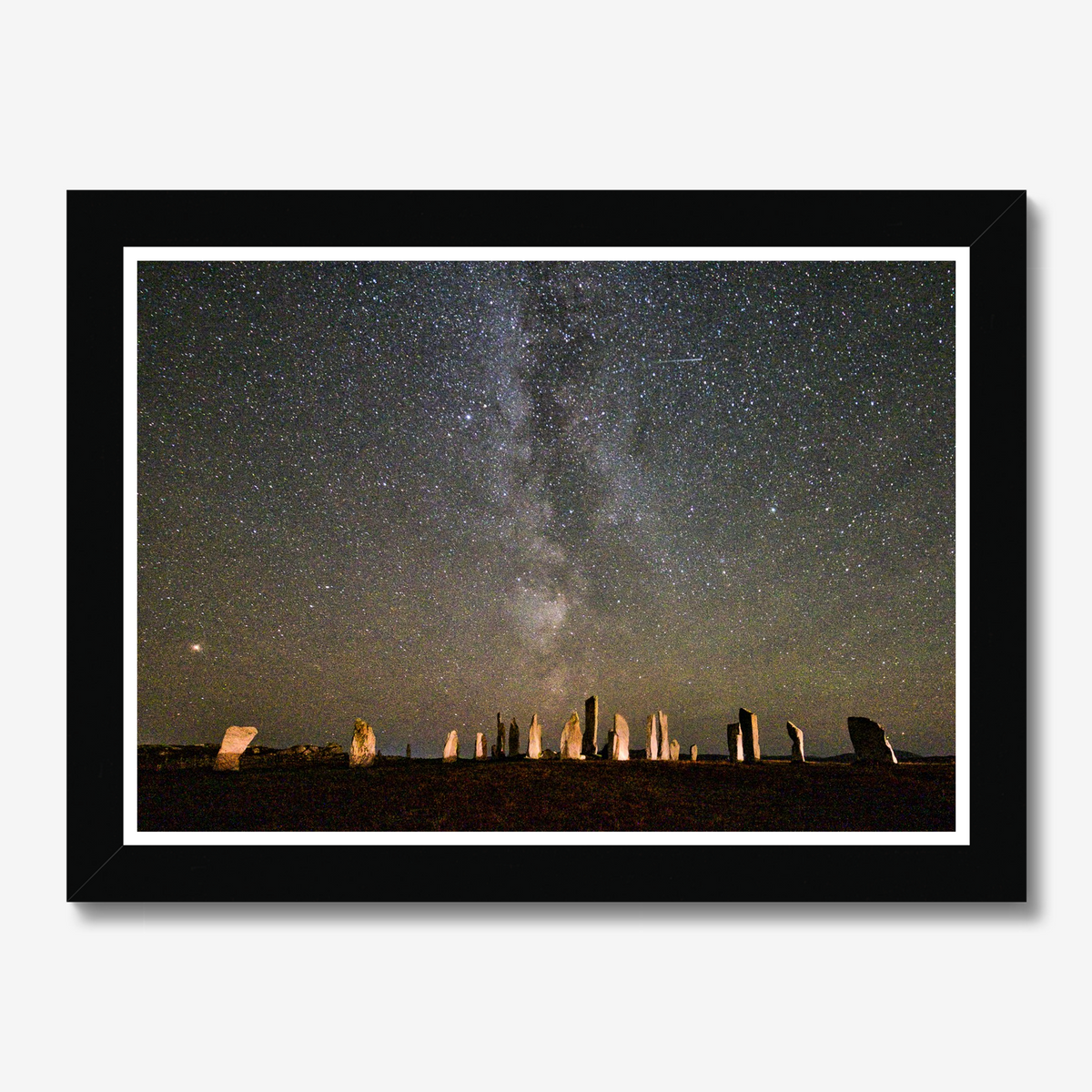 Callanish Standing Stones and the Milky Way Framed Print