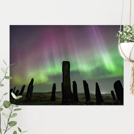 Callanish Standing Stones and Aurora - Fine Art Print