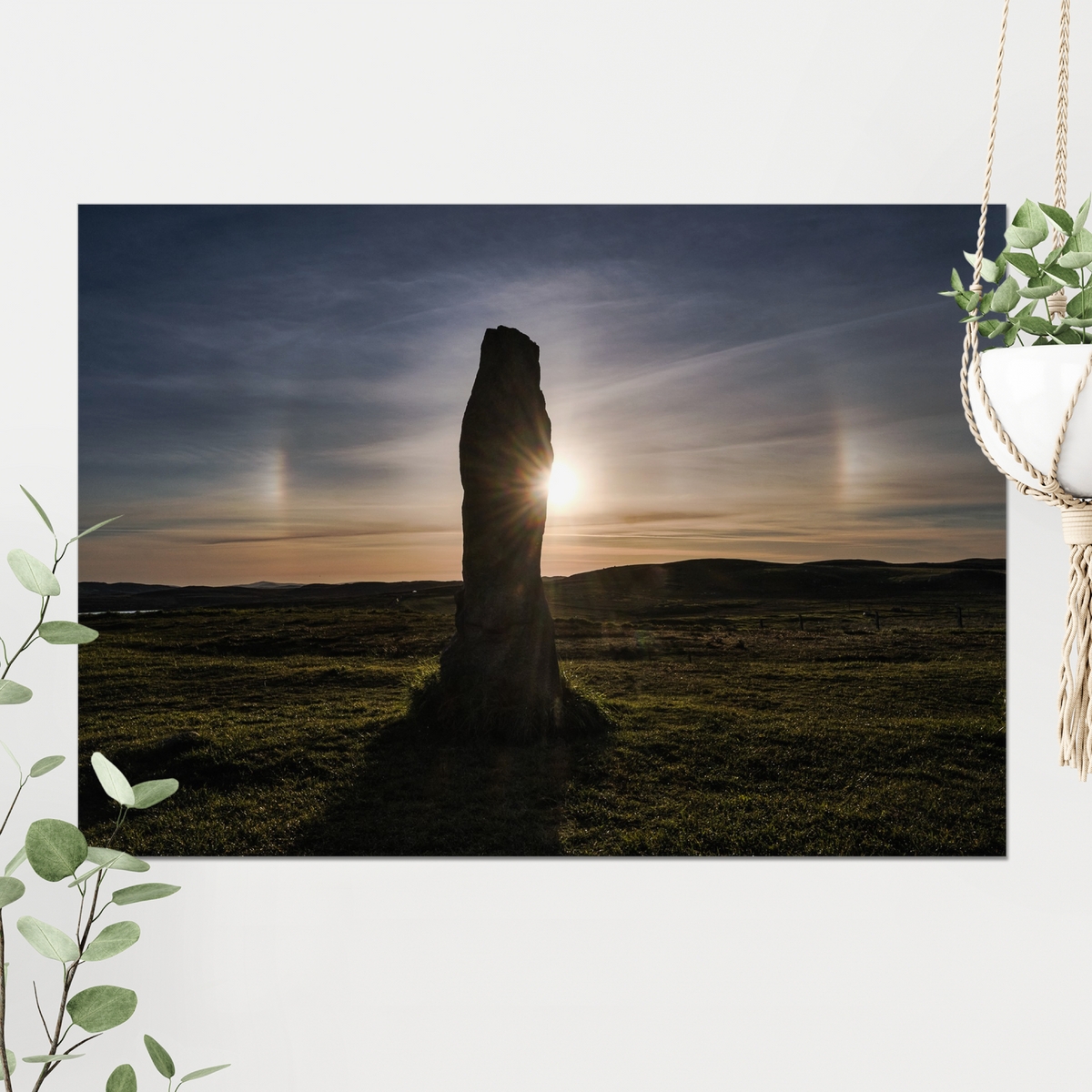 Callanish Stone, Sun halo and Sundogs - Fine art print