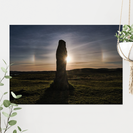 Callanish Stone, Sun halo and Sundogs - Fine art print