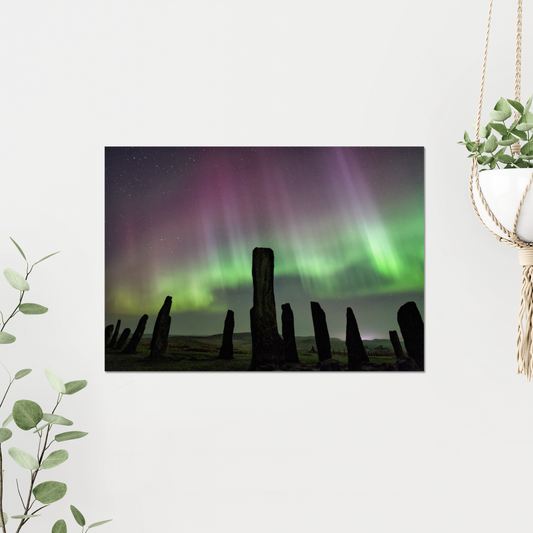 Callanish Standing Stones and Aurora - Fine Art Print