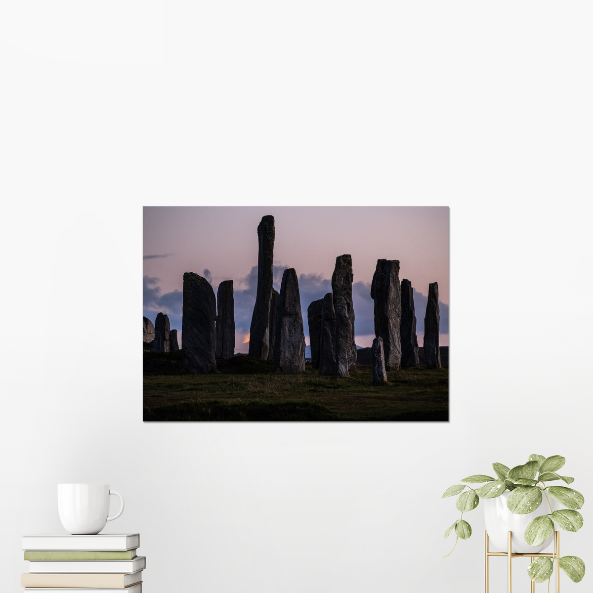 Callanish and the Southern Lunar standstill moon - Fine art print
