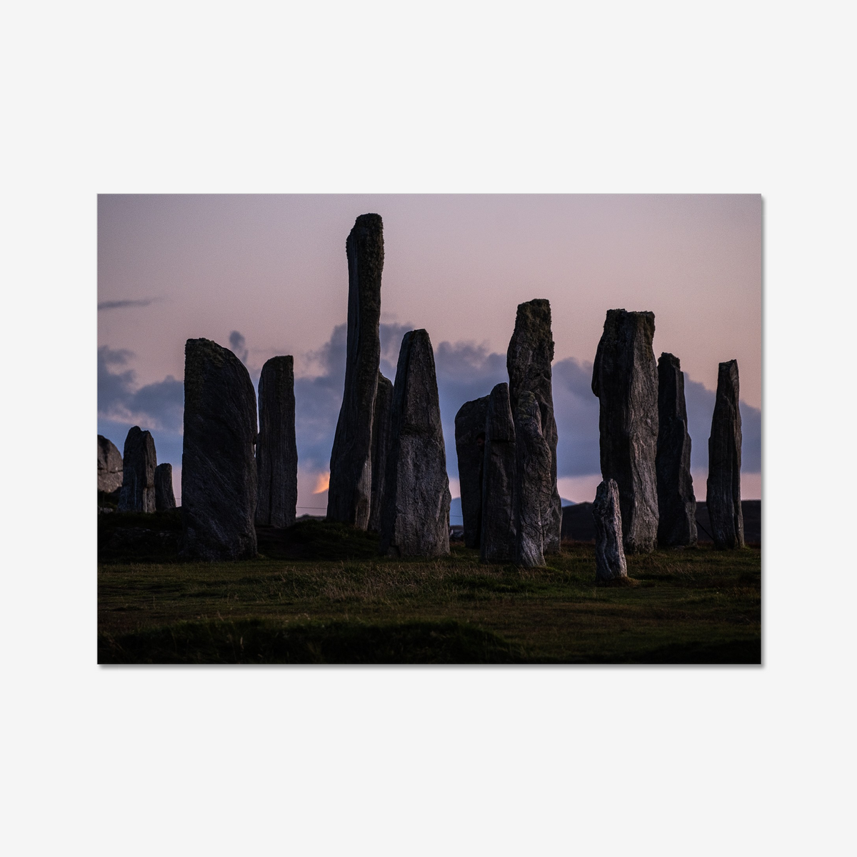 Callanish and the Southern Lunar standstill moon - Fine art print