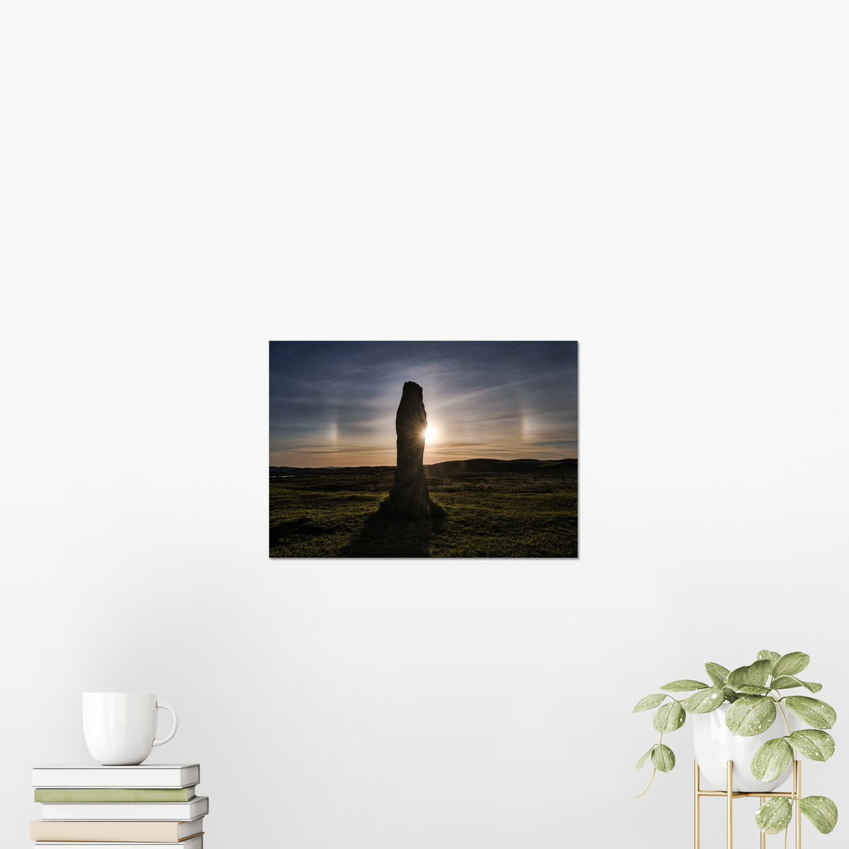 Callanish Stone, Sun halo and Sundogs - Fine art print