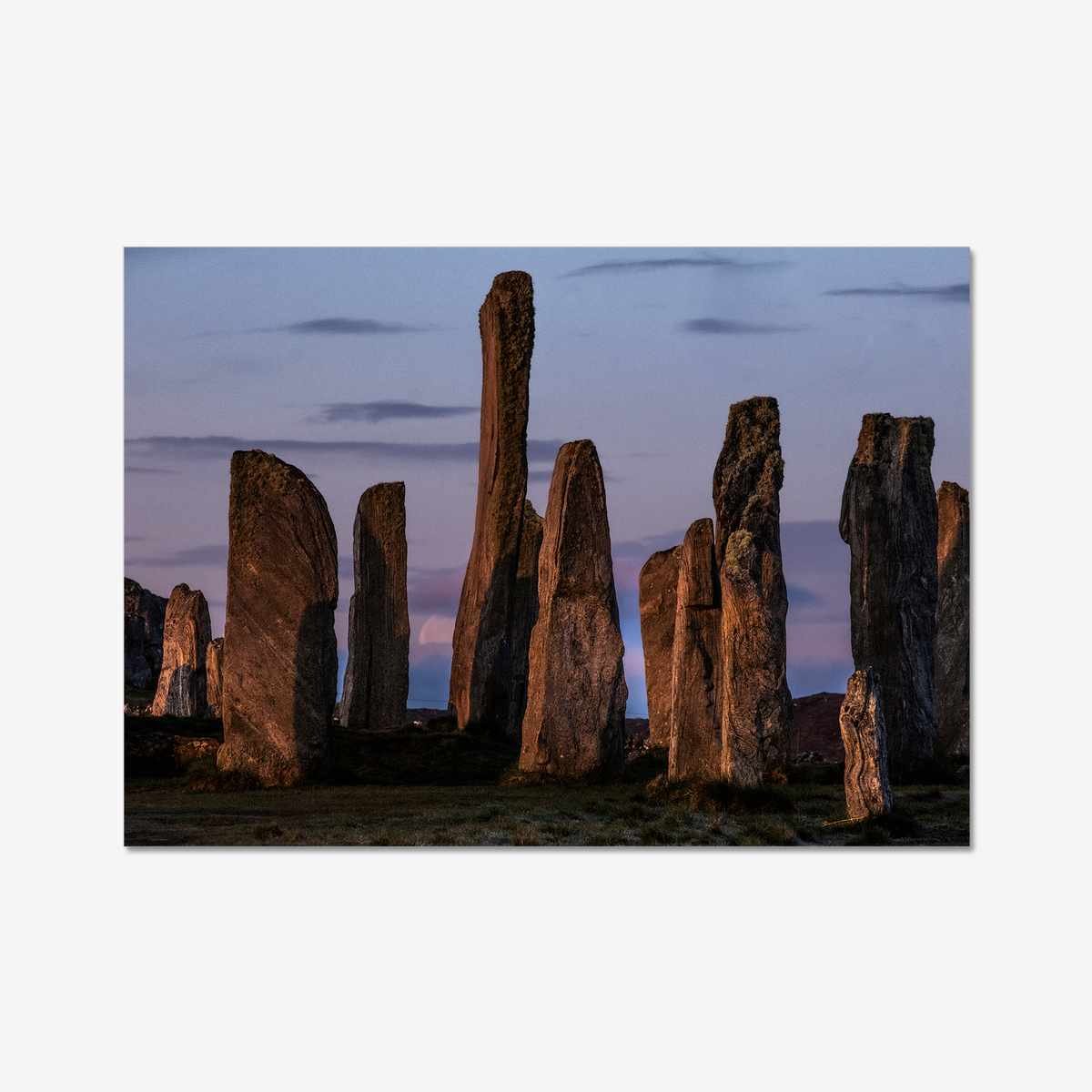 Callanish and the Southern Lunar standstill moon - Fine art print