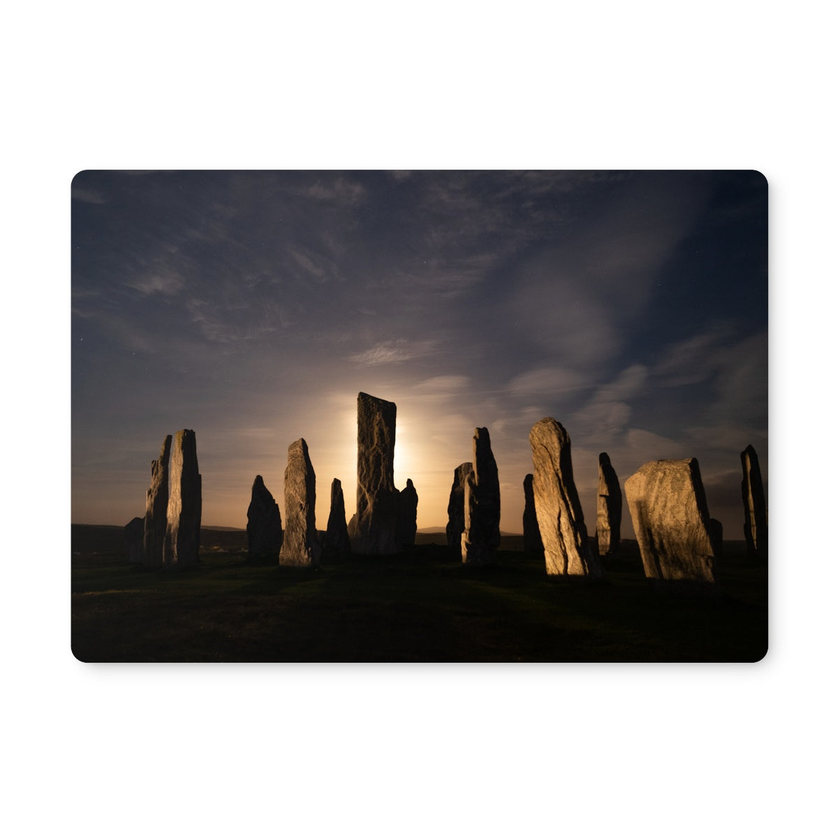 Callanish, Full Moon and Clouds Placemat
