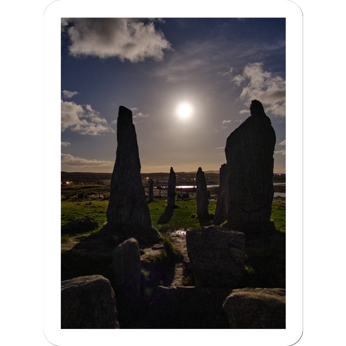 Callanish Cairn and Moon Sticker