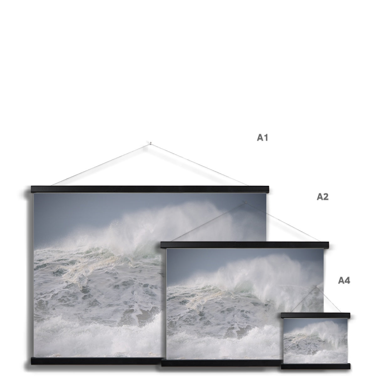 Dalbeg wild Atlantic wave Fine Art Print with Hanger