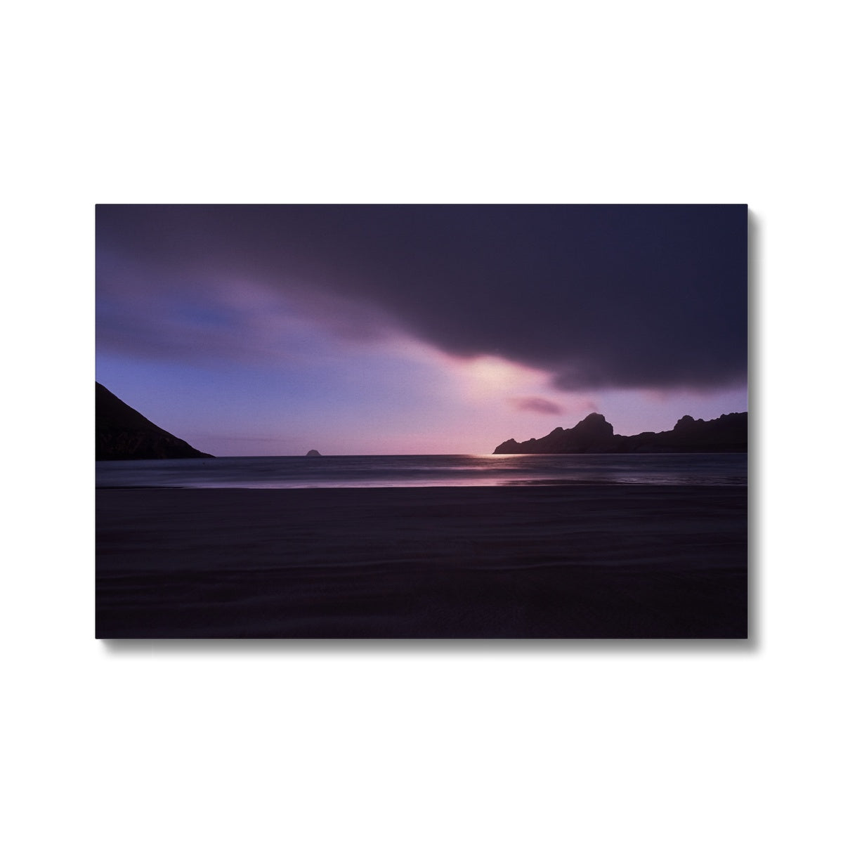The Bay, Hirta, St Kilda by Moonlight Canvas