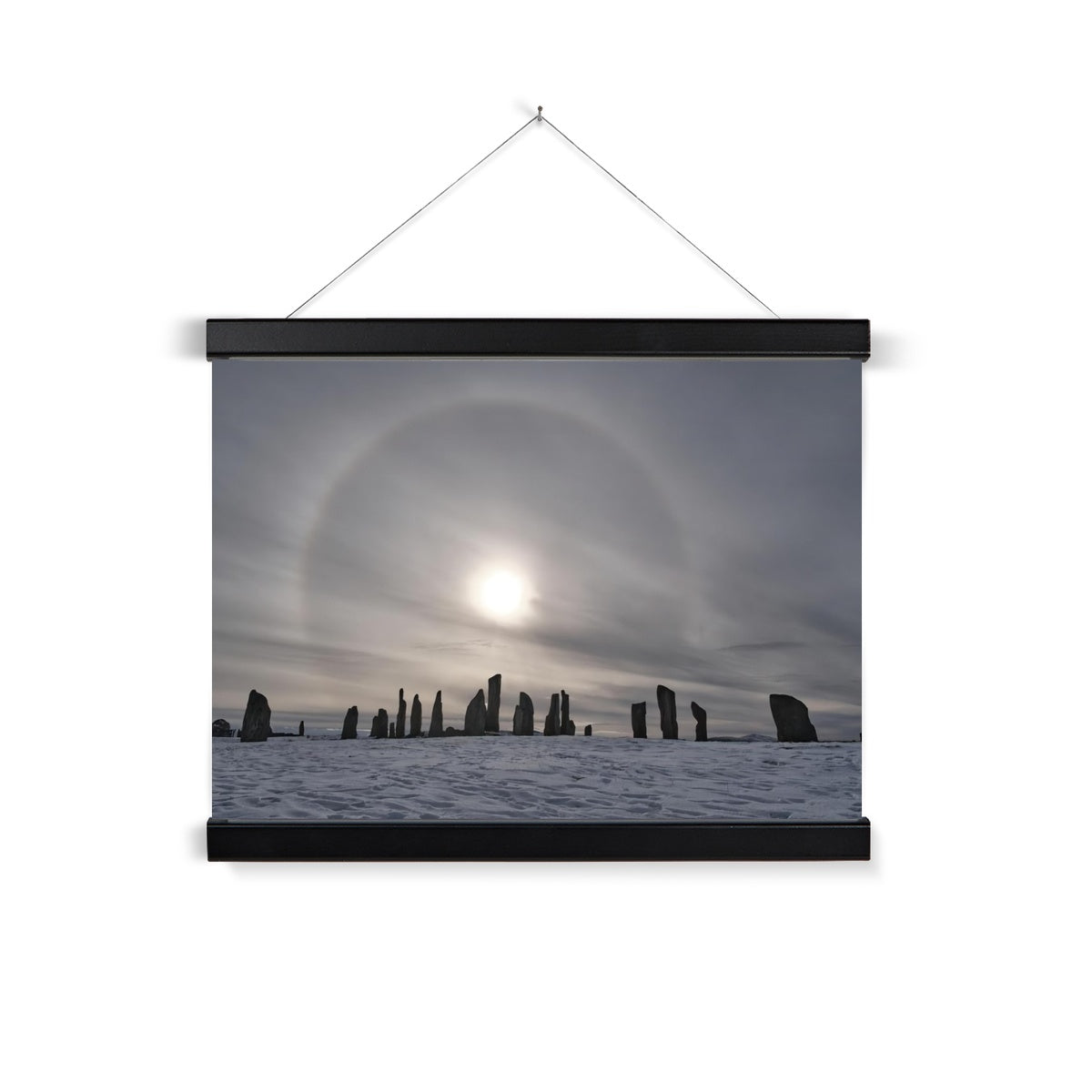 Sun Halo over the Callanish Stones  Fine Art Print with Hanger