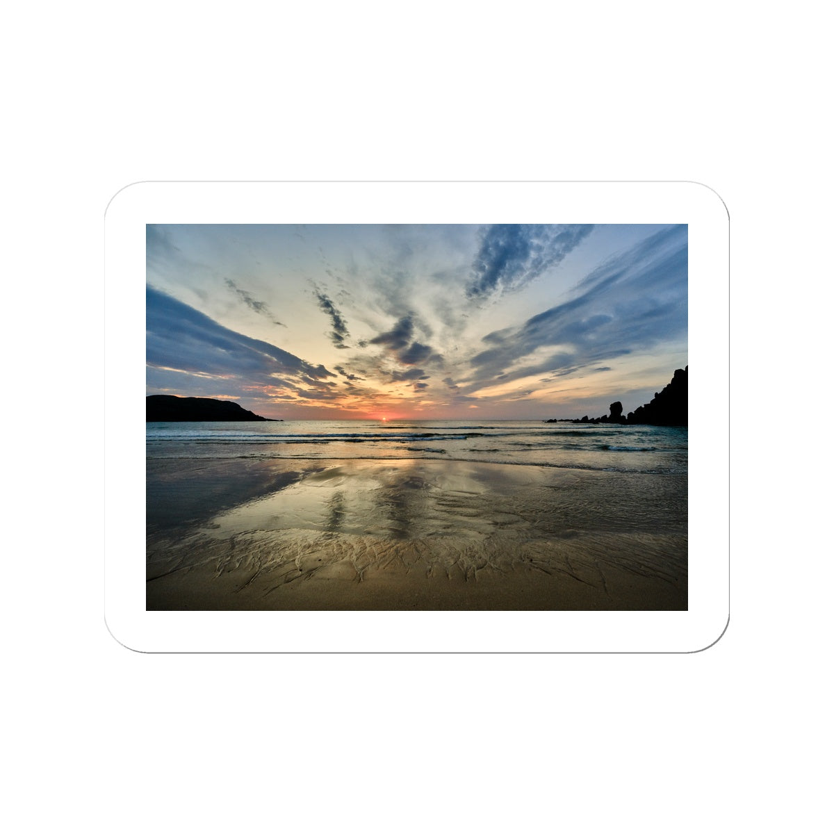 Dalmore Beach Sunset Sticker