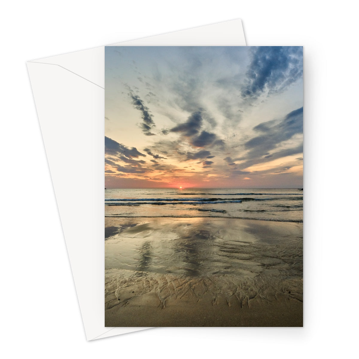 Dalmore Beach Sunset Greeting Card