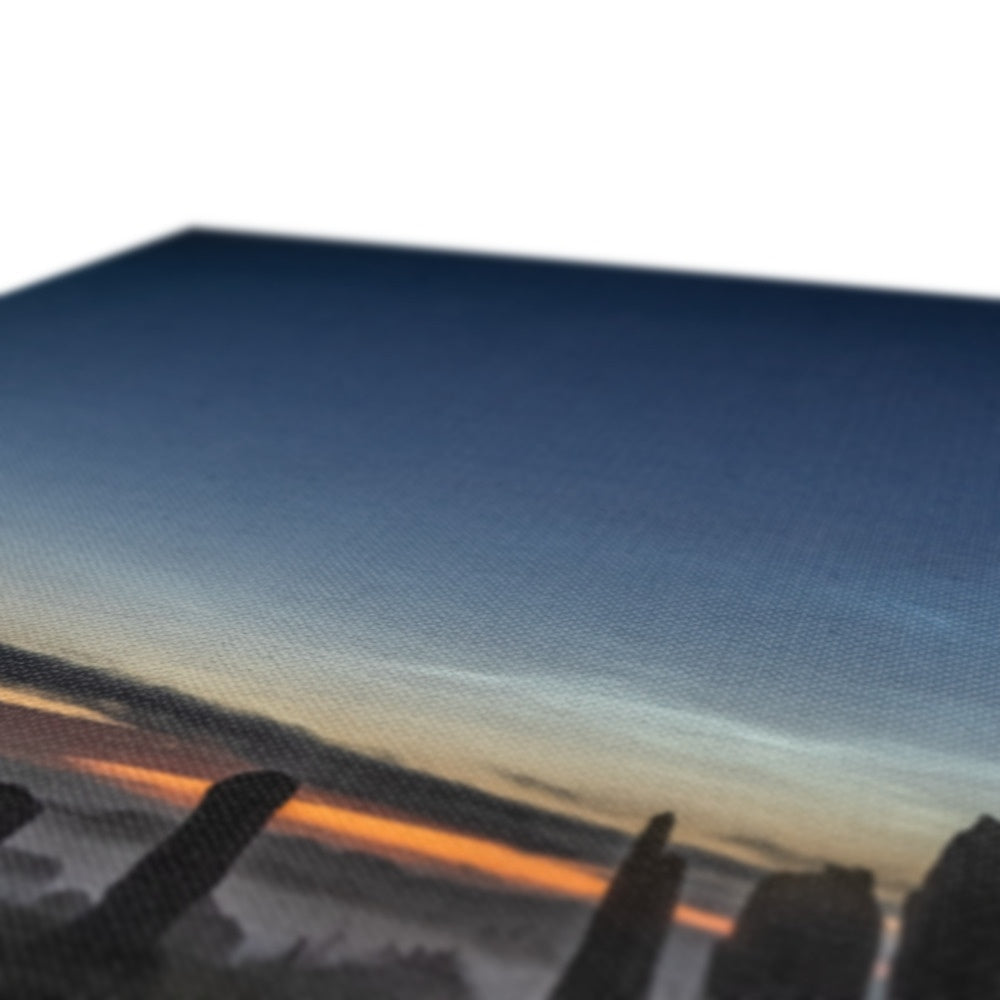Callanish Stones and Noctilucent Clouds Canvas