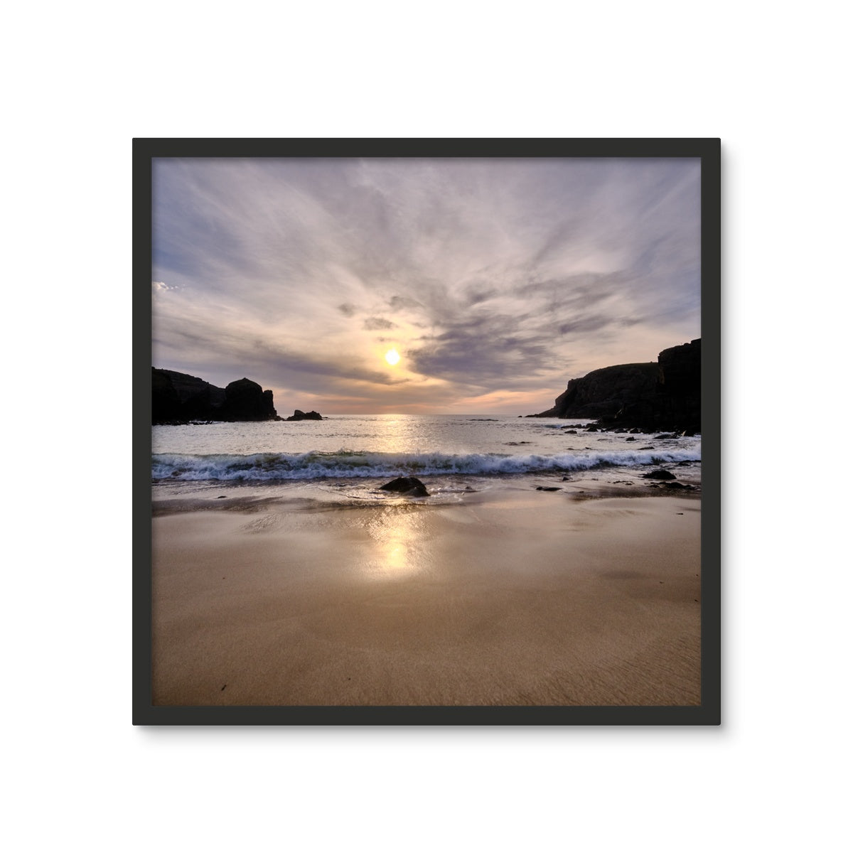 Dalbeg Beach Sunset Framed Photo Tile