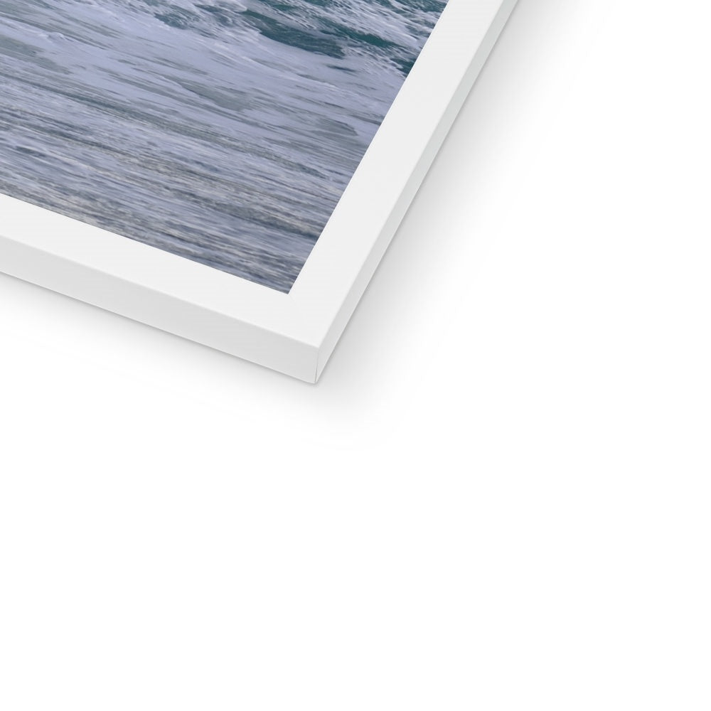 Shawbost wild sea Framed Print