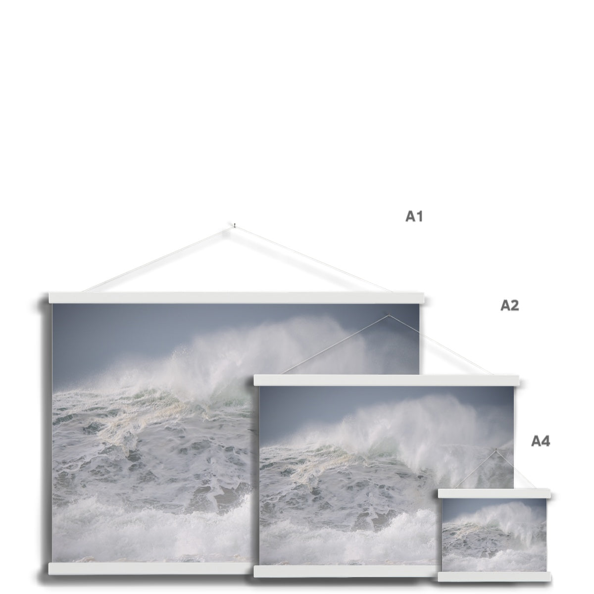 Dalbeg wild Atlantic wave Fine Art Print with Hanger