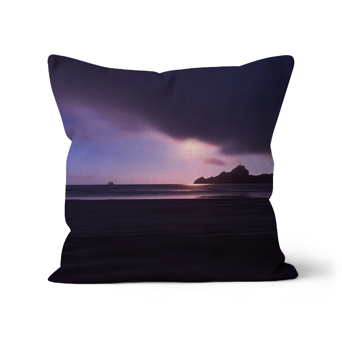 The Bay, Hirta, St Kilda by Moonlight Cushion