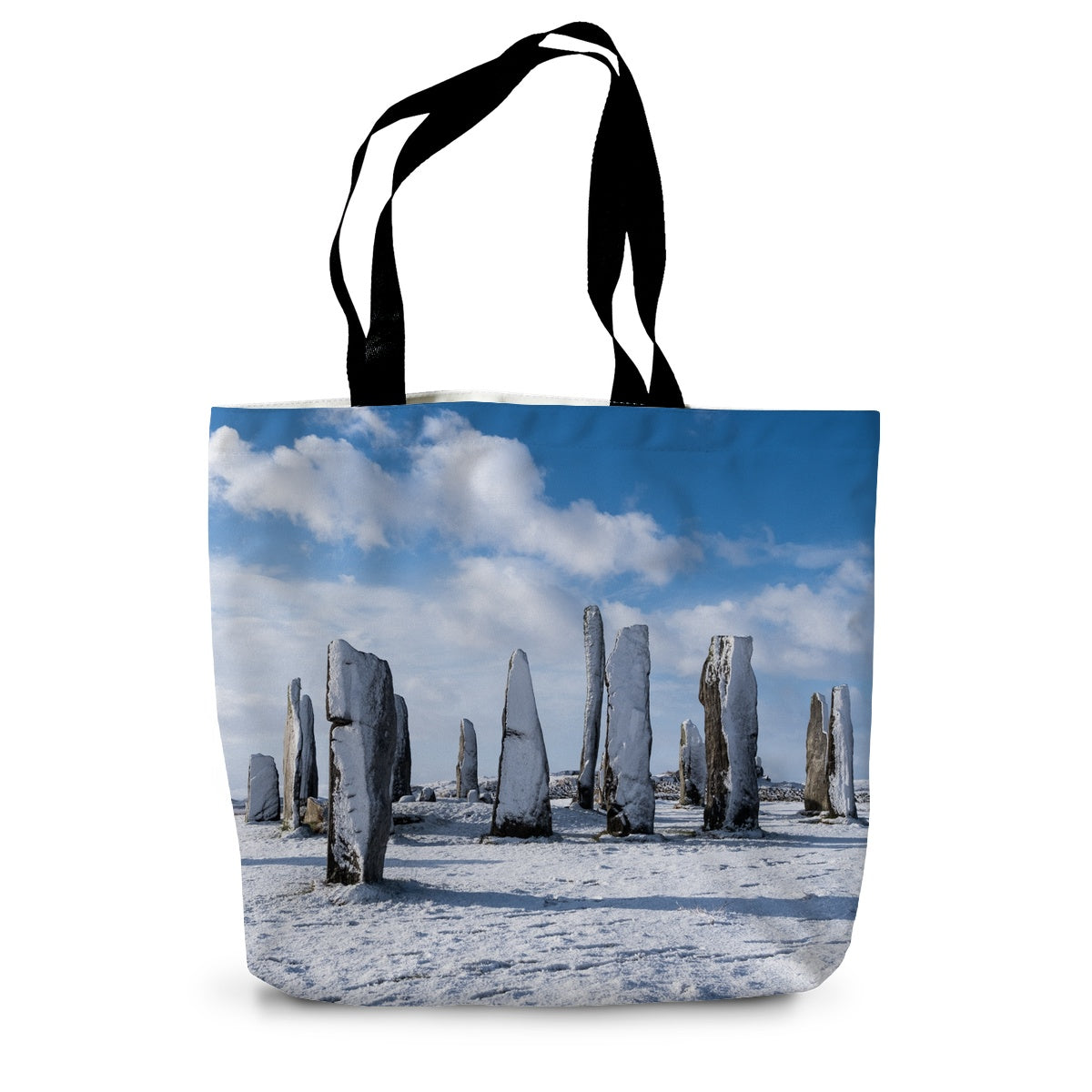 Snowy Callanish Canvas Tote Bag