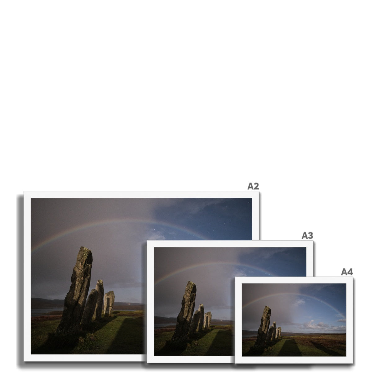 Callanish and Moonbow Framed Print