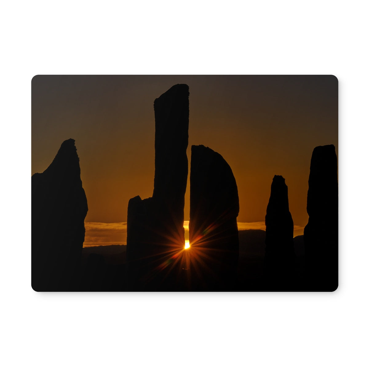Callanish Christmas day sunset Placemat