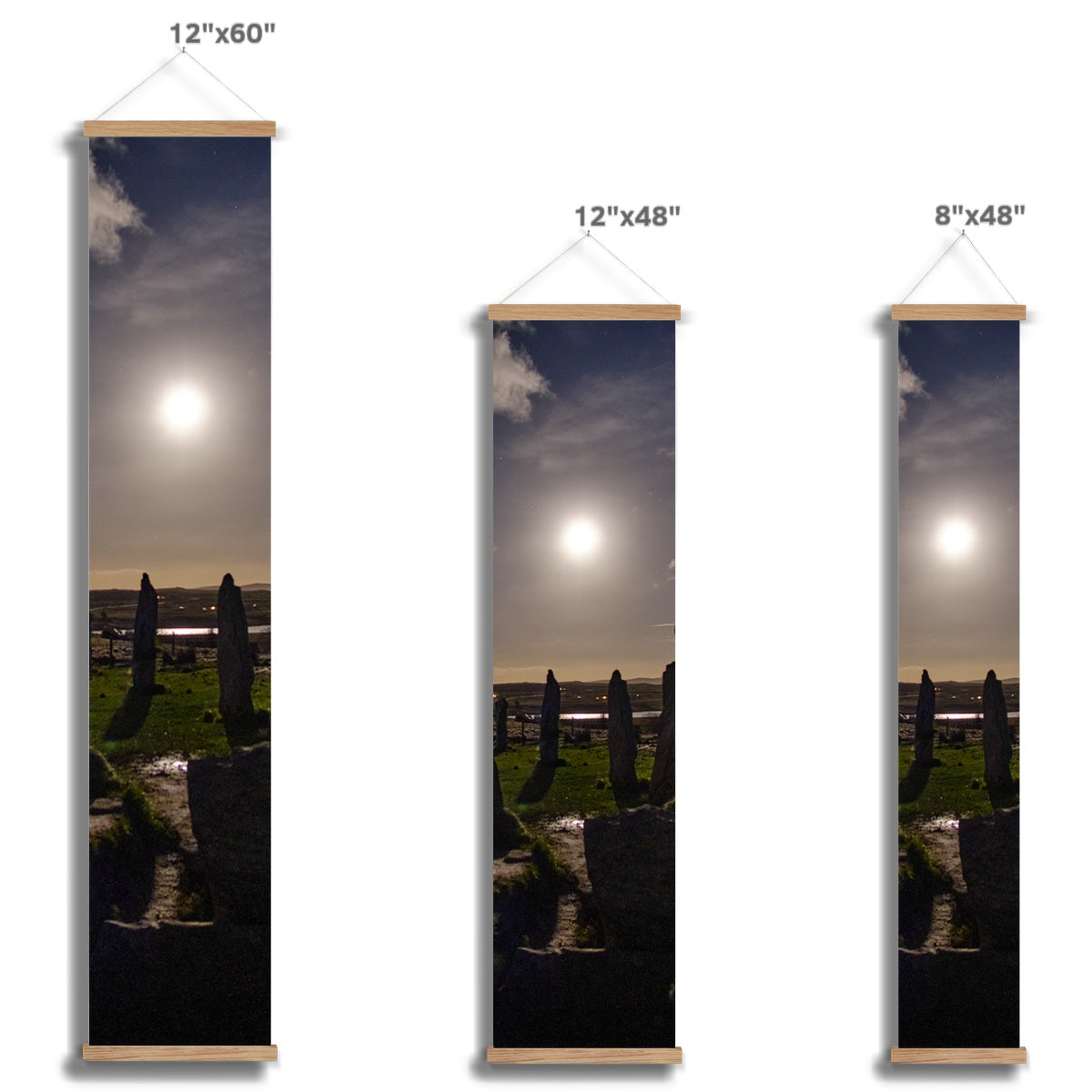 Callanish Cairn and Moon Wall Height Chart