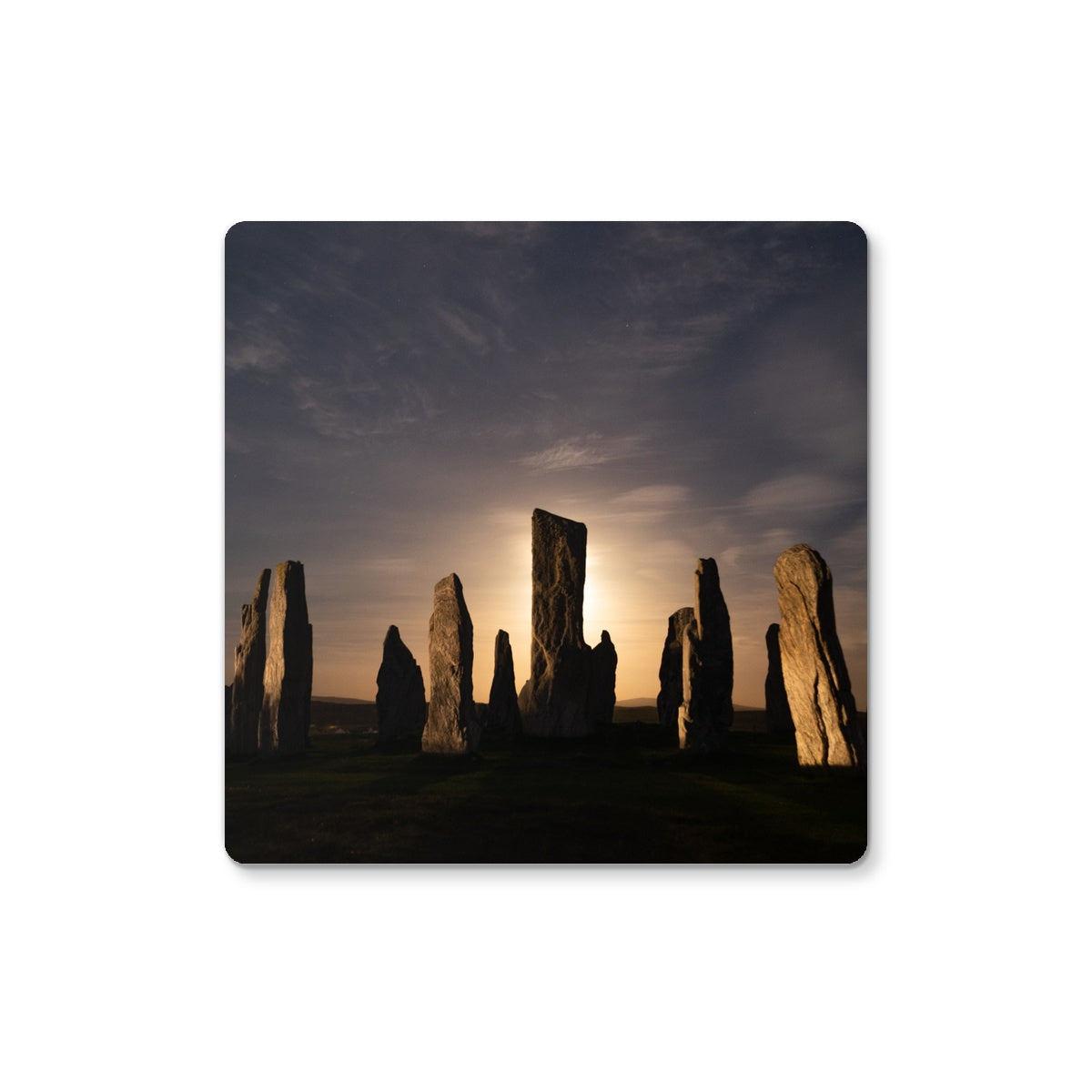 Callanish, Full Moon and Clouds Coaster