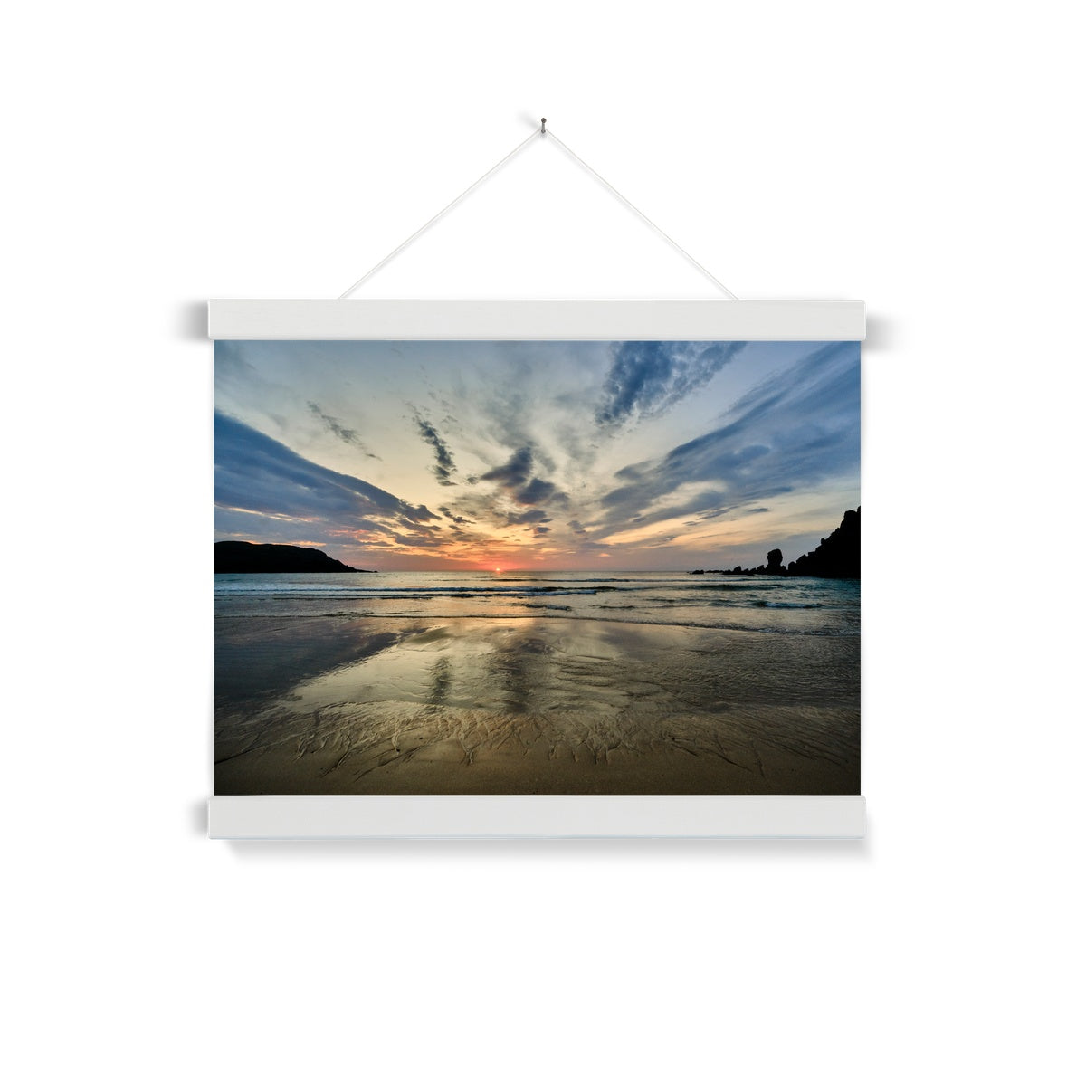 Dalmore Beach Sunset Fine Art Print with Hanger
