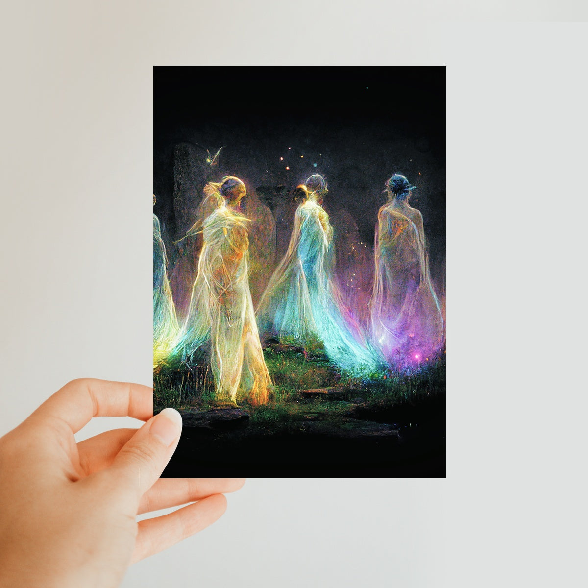 Standing Stones fairies Classic Postcard