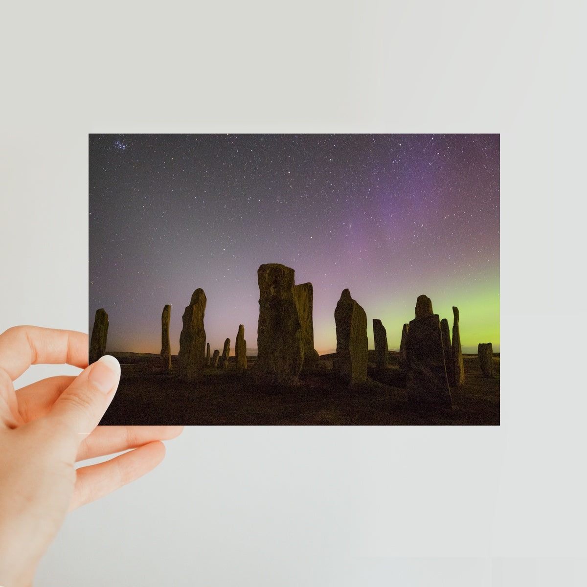 Callanish, Zodiacal light and Aurora Classic Postcard