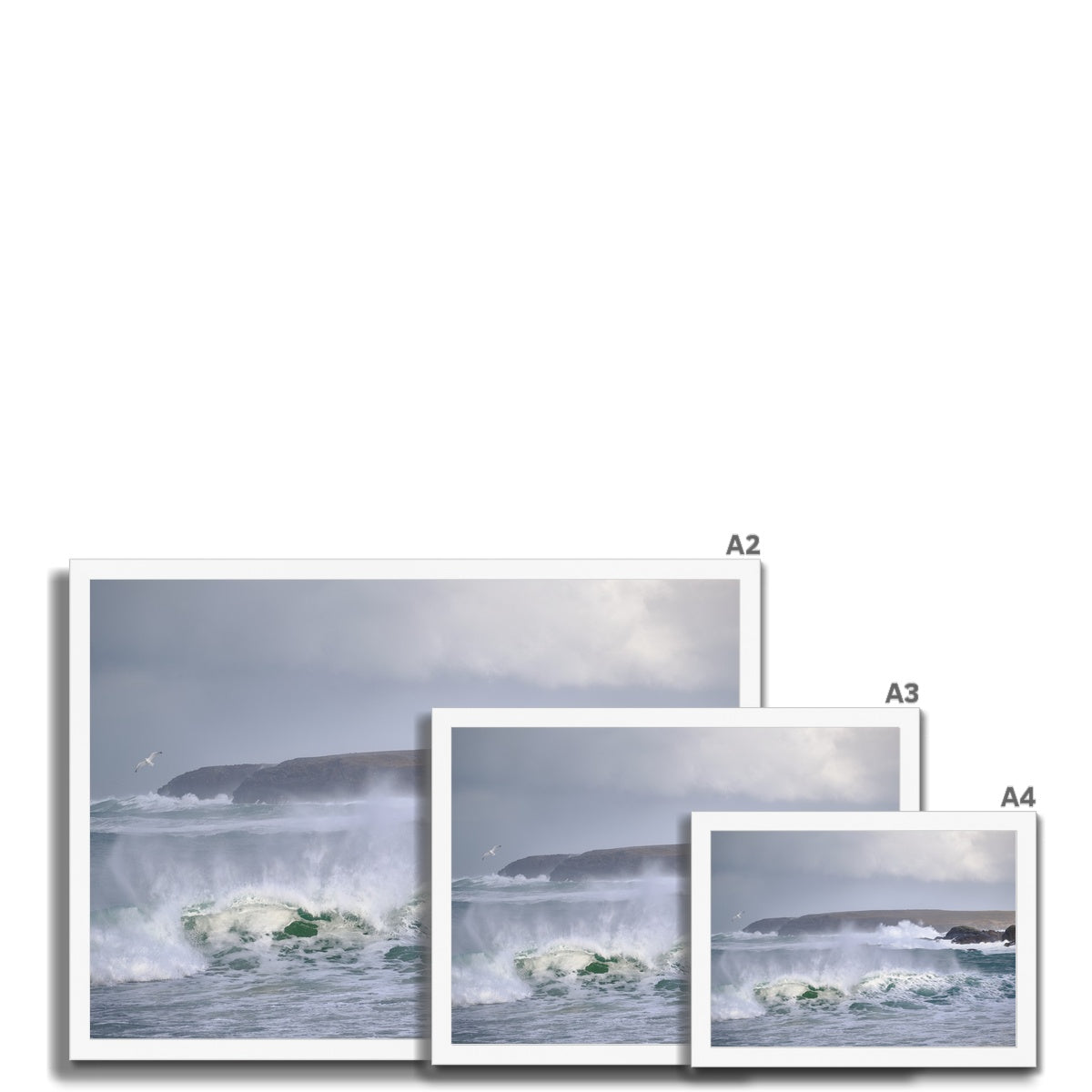Shawbost wild sea Framed Print