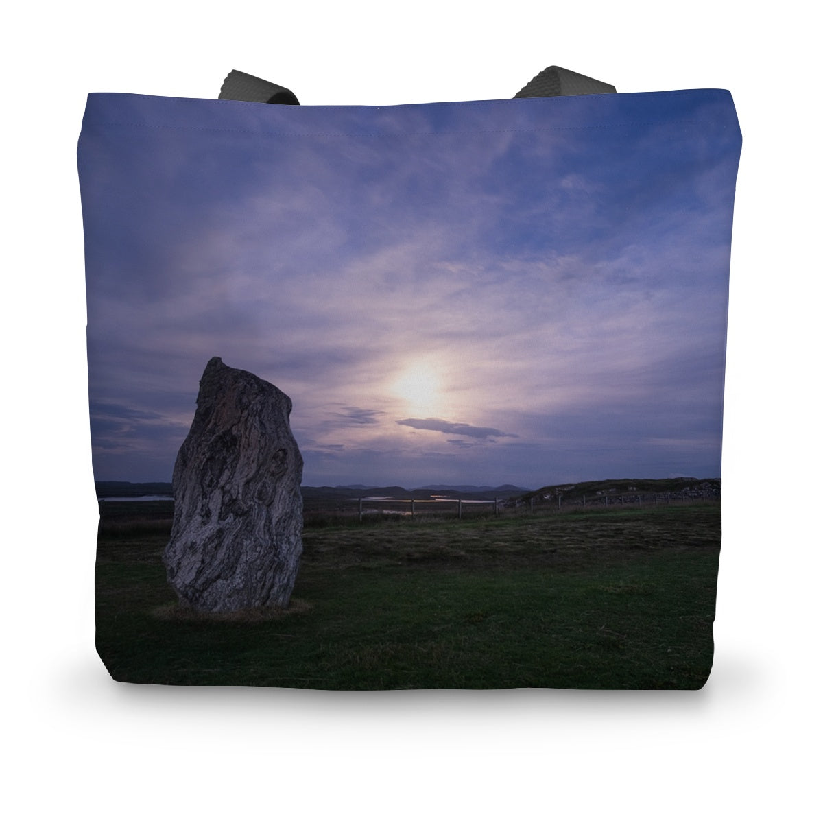 Callanish, Cailleach na Monteach and the Moon Canvas Tote Bag