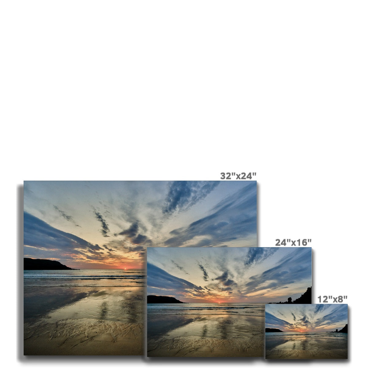 Dalmore Beach Sunset Canvas