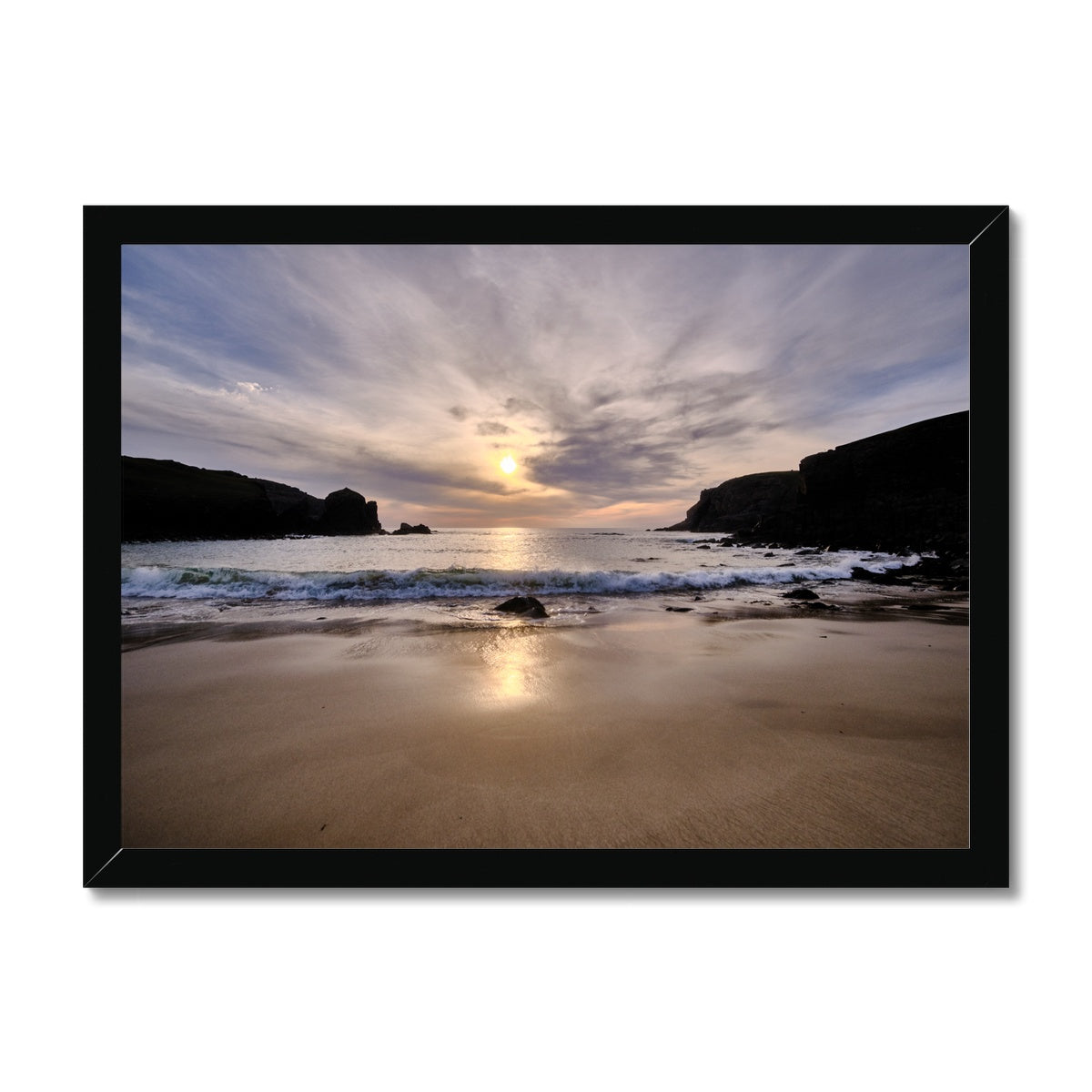 Dalbeg Beach Sunset Framed Print