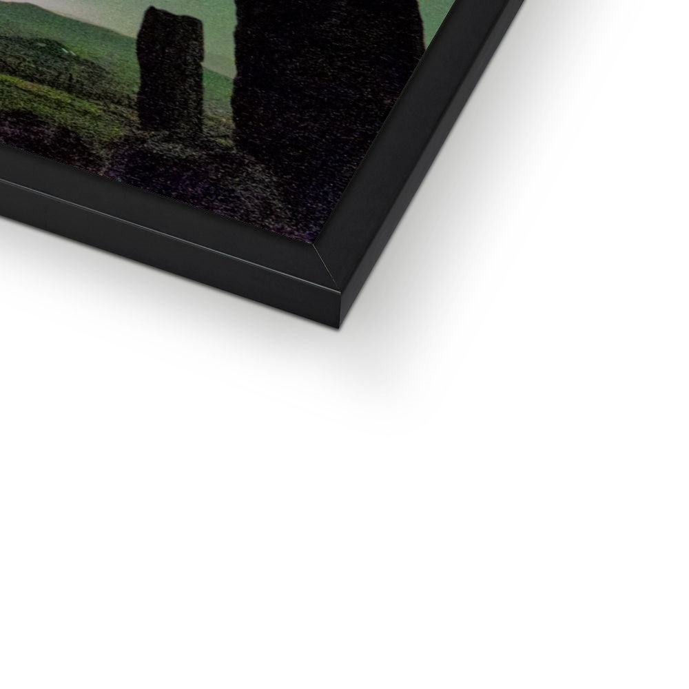 Callanish Standing Stones and Aurora Framed Print