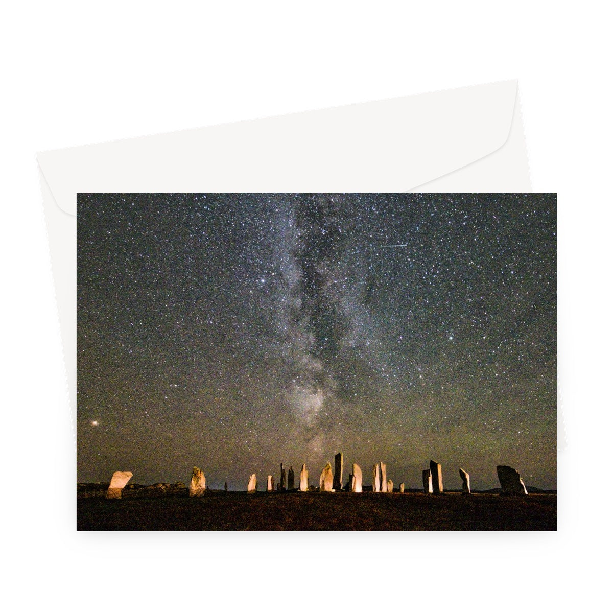 Callanish and the Milky Way  Greeting Card