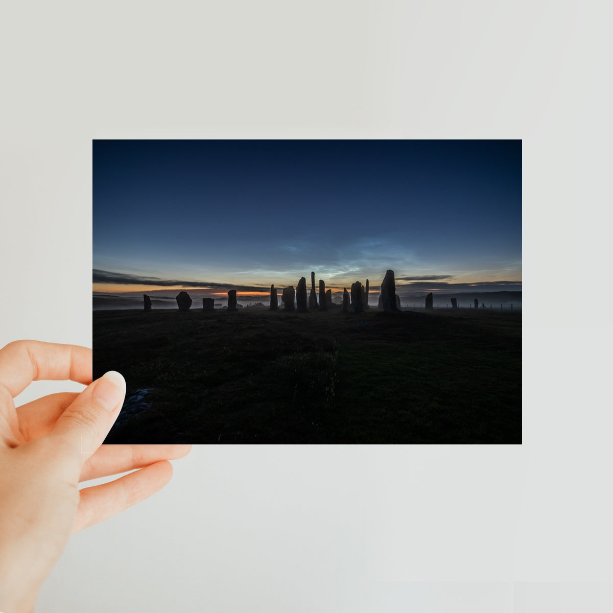 Callanish Stones and Noctilucent Clouds Classic Postcard