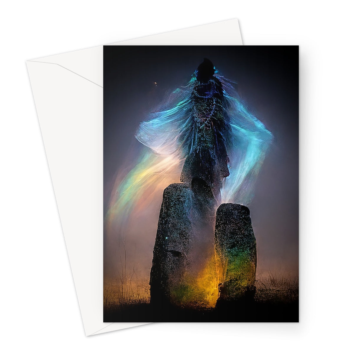 Shaman and Standing Stones  Greeting Card