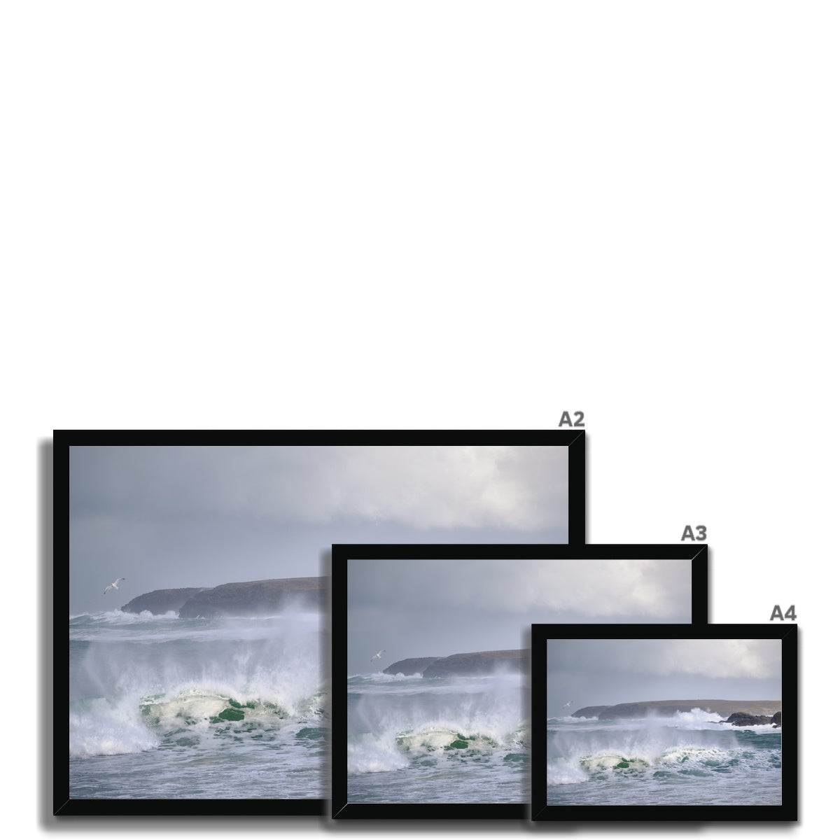 Shawbost wild sea Framed Print