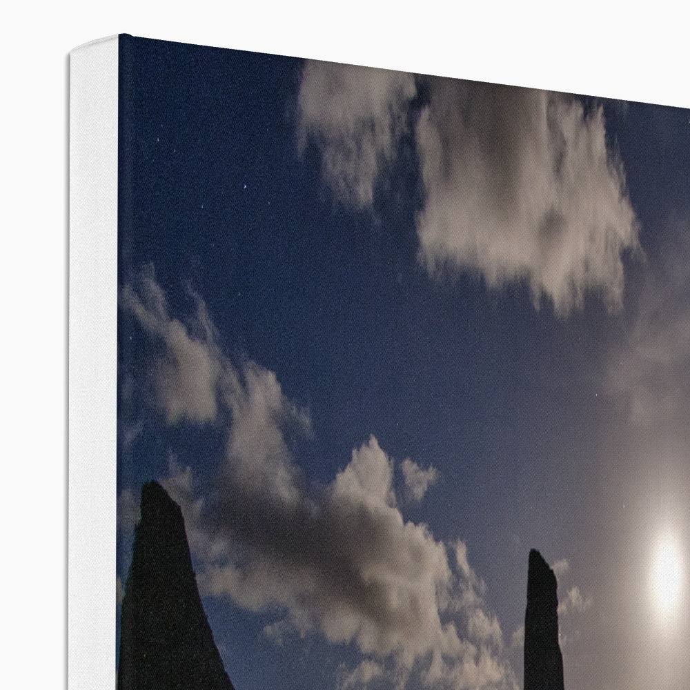 Callanish Cairn and Moon Canvas