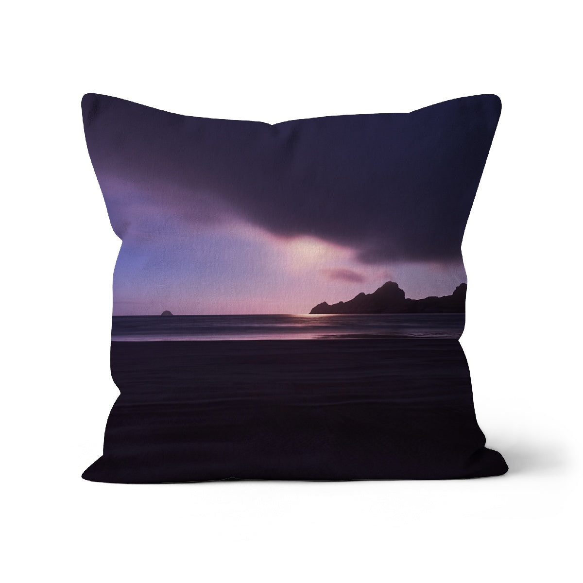 The Bay, Hirta, St Kilda by Moonlight Cushion