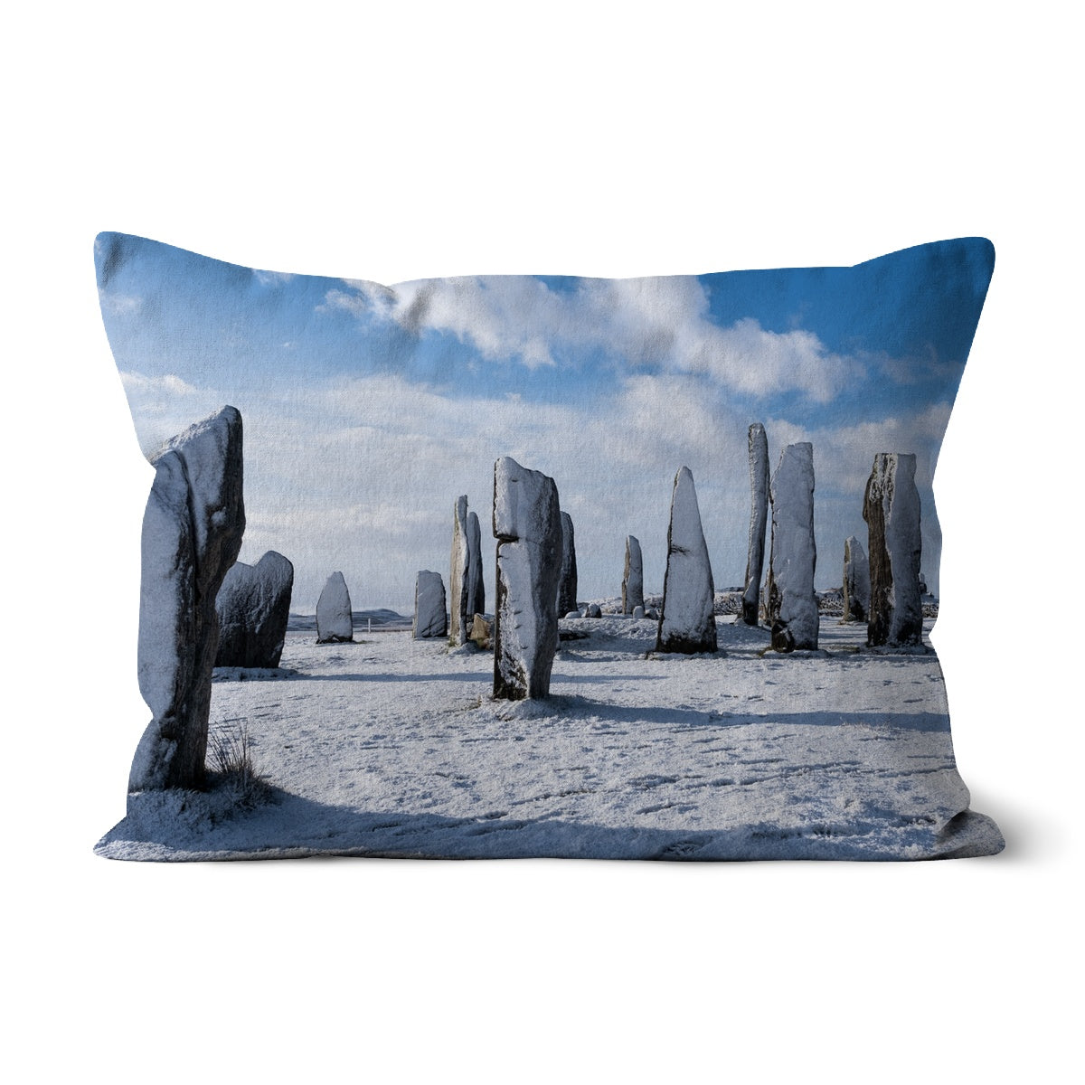 Snowy Callanish Cushion