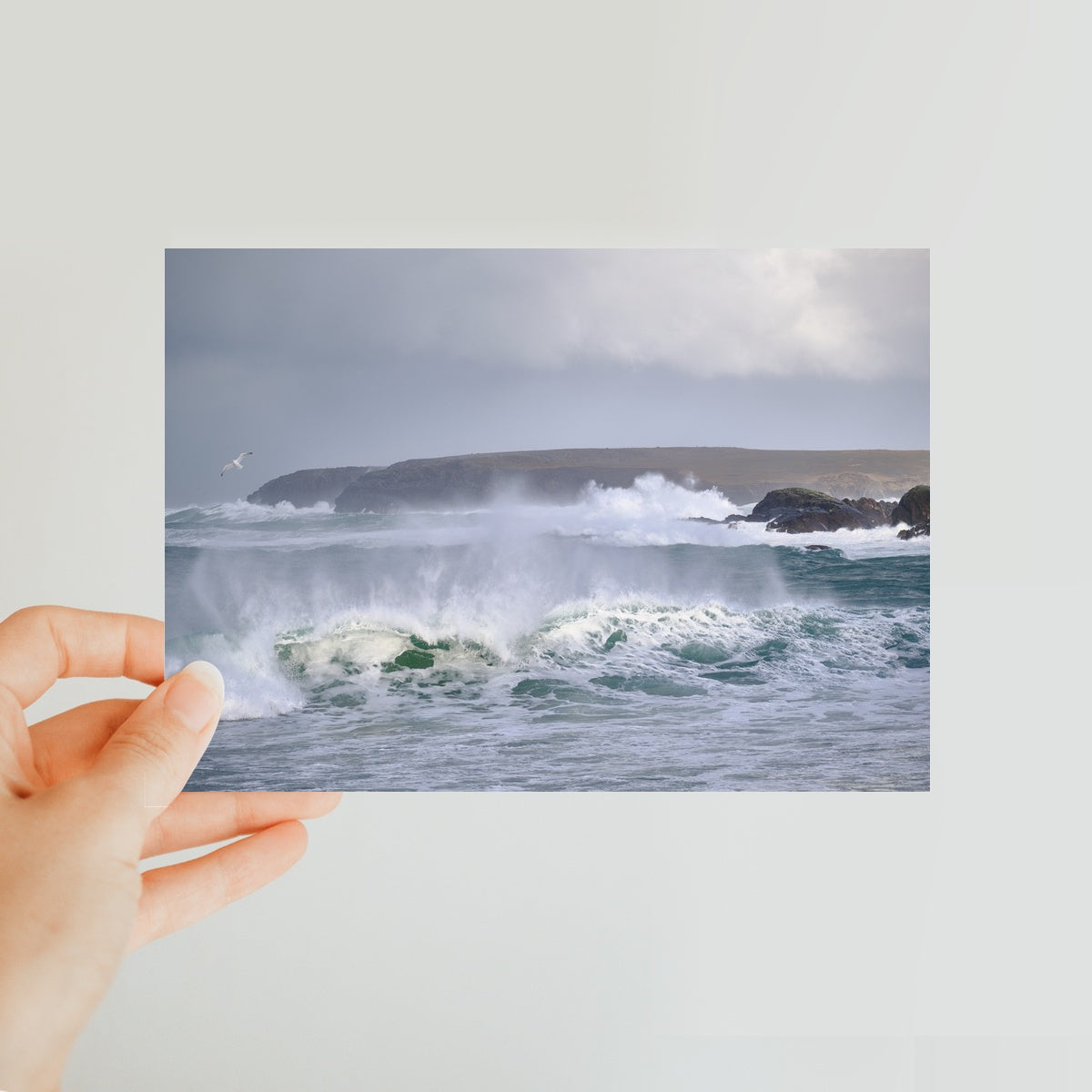 Shawbost wild sea Classic Postcard