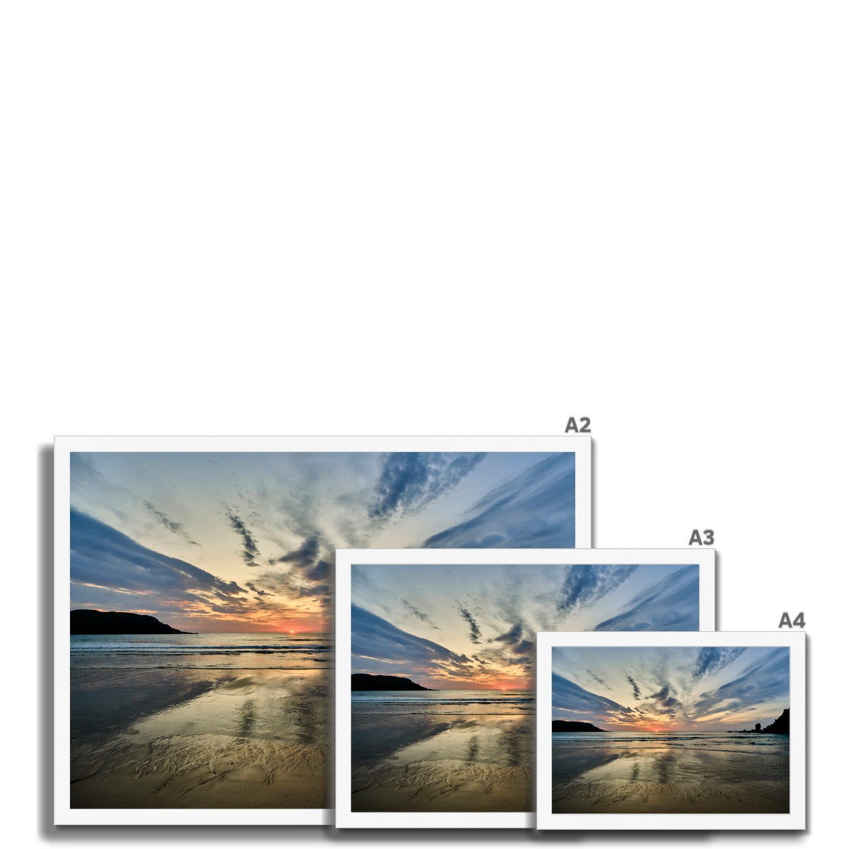 Dalmore Beach Sunset Framed Print