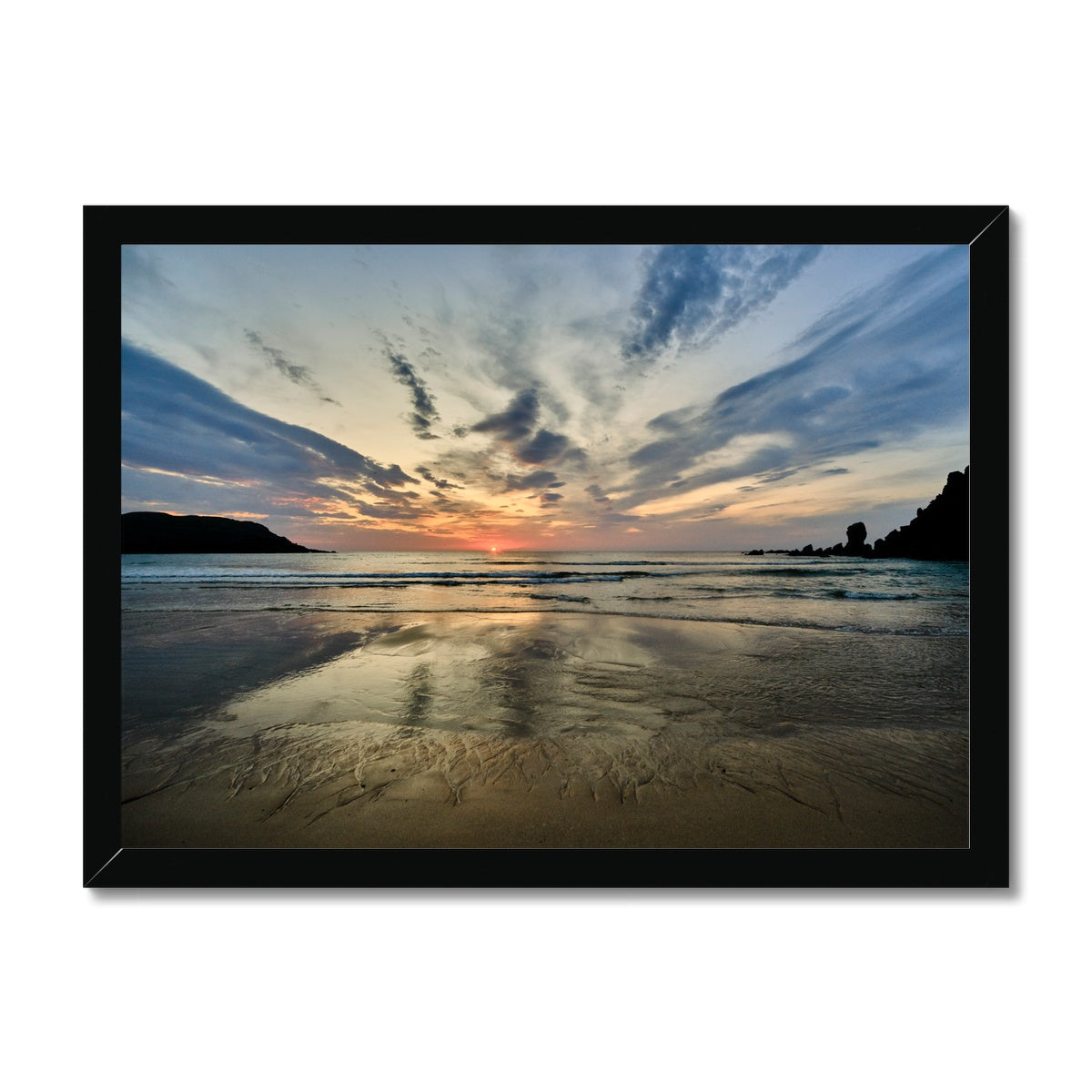 Dalmore Beach Sunset Framed Print