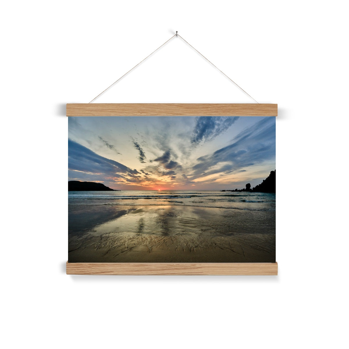 Dalmore Beach Sunset Fine Art Print with Hanger